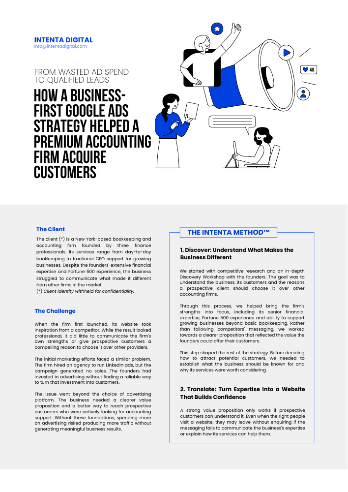 From Wasted Ad Spend to Qualified Leads: Intenta Digital case study